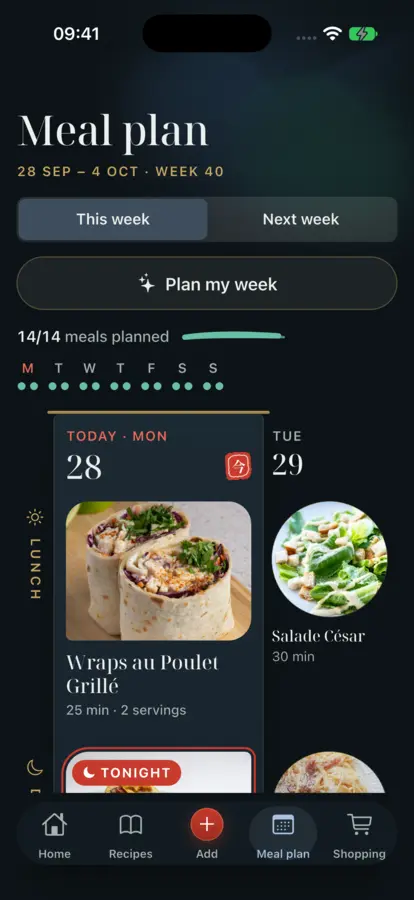 CookBook AI, planning